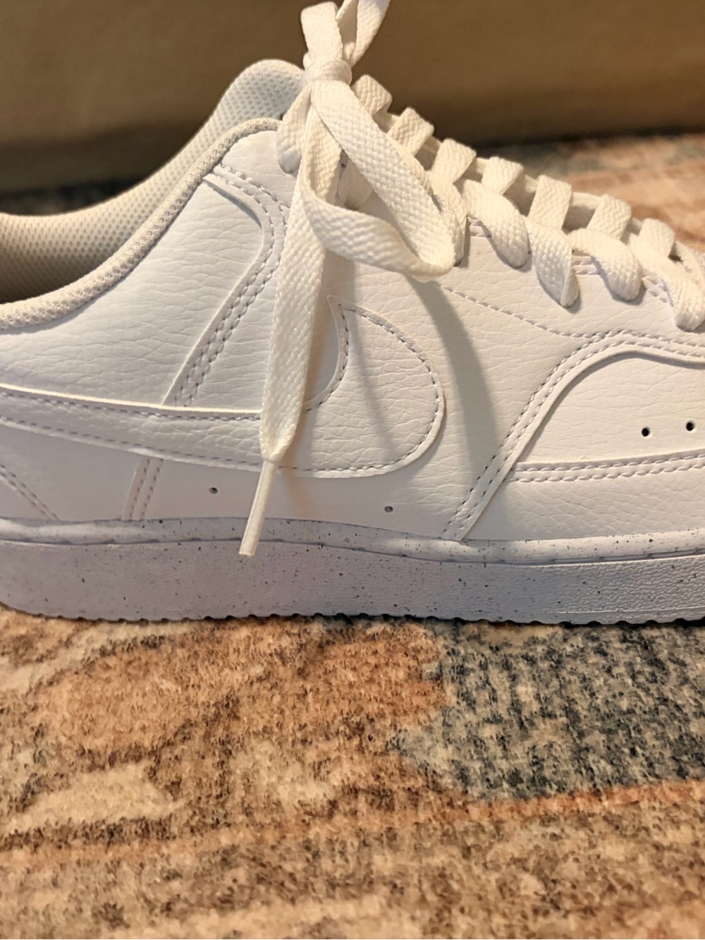 White Leather Men's Low-Top Sneakers - Clean Casual Style